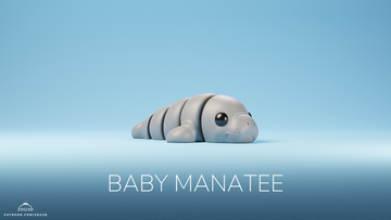 Baby Manatee Fidget Keychain
