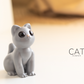 Mini Cat Statue Keychain