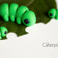 Caterpillar Fidget Keychain