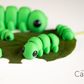 Caterpillar Fidget Keychain