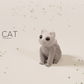 Mini Cat Statue Keychain