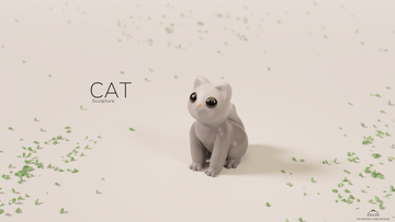 Mini Cat Statue Keychain