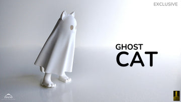 Ghost Cat Keychain Fidget