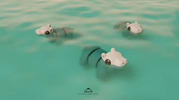 Baby Hippo Fidget Keychain