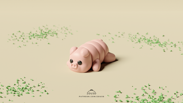 Pig Fidget Keychain