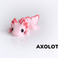 Axolotl Fidget Keychain