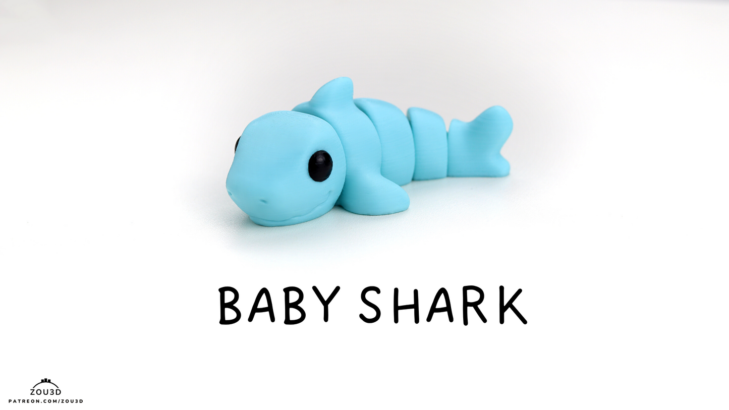 Baby Shark Fidget Keychain
