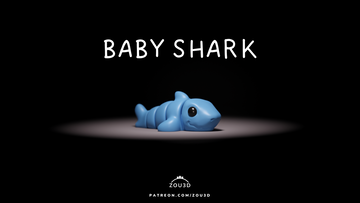 Baby Shark Fidget Keychain